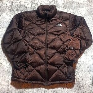 The North Face Brown 550 puffer coat